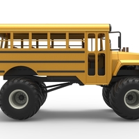 Vintage School bus Monster Truck 1:25 - Thumbnail 19