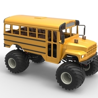 Vintage School bus Monster Truck 1:25 - Thumbnail 21
