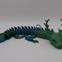 Small Articulated Sea Serpent Dragon 3d print printable flex stl 3D Printing 554969