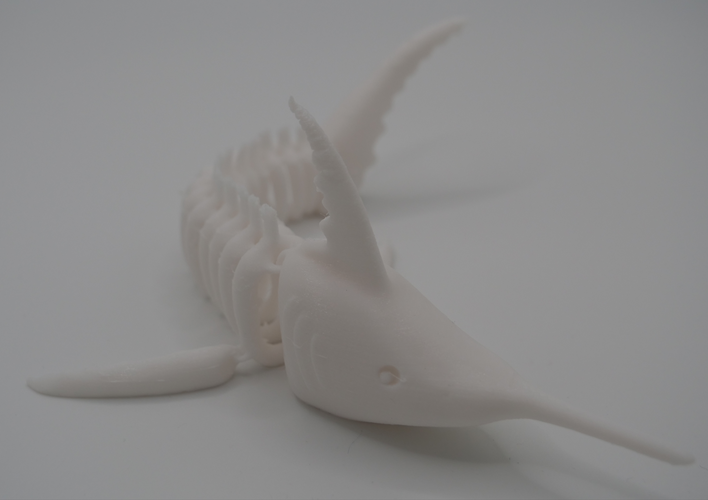 Articulated Swordfish / Marlin fish Skeleton 3d Print Printable  3D Print 554976