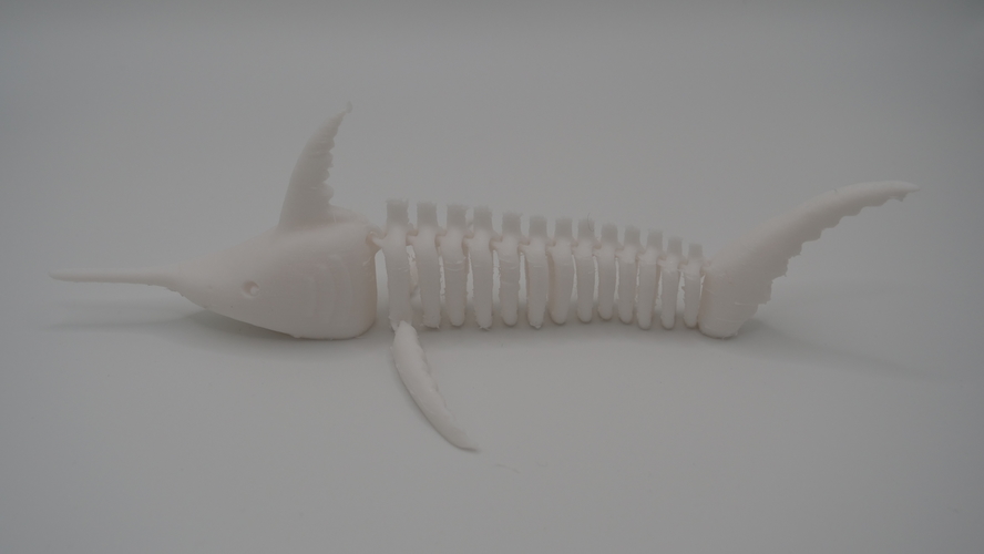 Articulated Swordfish / Marlin fish Skeleton 3d Print Printable  3D Print 554977