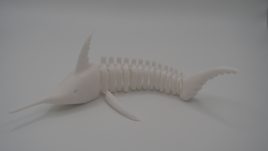 Articulated Swordfish / Marlin fish Skeleton 3d Print Printable  3D Print 554978