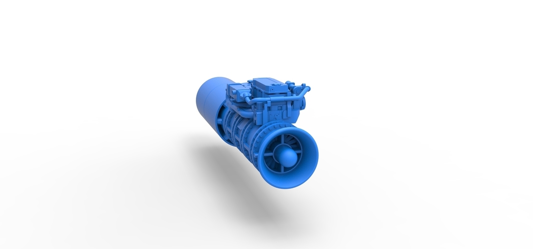 Jet engine 8 Scale 1:25 3D Print 555004