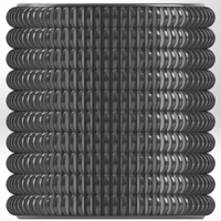 Round pencil case with coin halves around the rim - Thumbnail 4