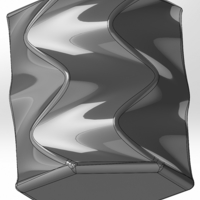 Twisted pencil box made of hexagons rotated 90 degrees in layers - Thumbnail 2