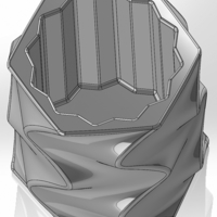 Twisted pencil box made of hexagons rotated 90 degrees in layers - Thumbnail 3