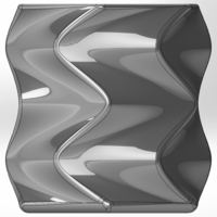 Twisted pencil box made of hexagons rotated 90 degrees in layers - Thumbnail 4