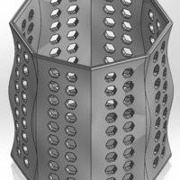 Twisted pencil box made of octagons and circles 01 - Thumbnail 2