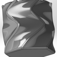 Twisted pencil box of rotated hexagons in the same direction - Thumbnail 2