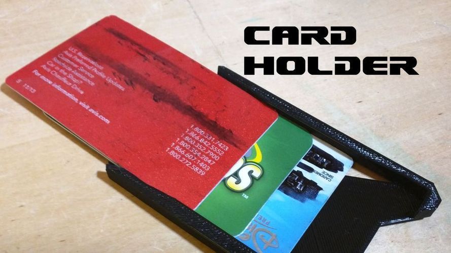 Credit Card Holder 3D Print 55504