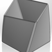 Twisted pencil box of rotated squares smaller angle - Thumbnail 1