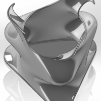 Twisted pencil case made of triangles and circles - Thumbnail 3