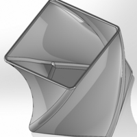 Twisted pencil box of rotated squares on planes larger angle - Thumbnail 3