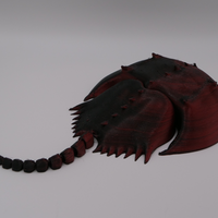 Articulated Horseshoe Crab 3d Print Printable Stl File Flex - Thumbnail 2