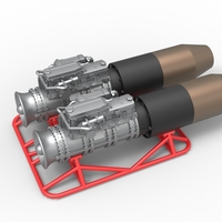 2 Jet engines on the frame Scale 1:25 - Thumbnail 4
