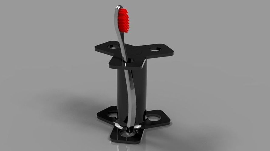 Toothbrush & Razor Holder 3D Print 55508