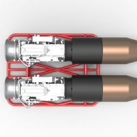 2 Jet engines on the frame Scale 1:25 - Thumbnail 10