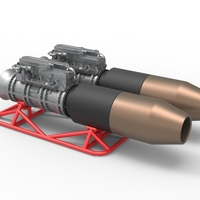 2 Jet engines on the frame Scale 1:25 - Thumbnail 11