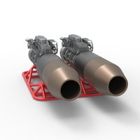 2 Jet engines on the frame Scale 1:25 - Thumbnail 12