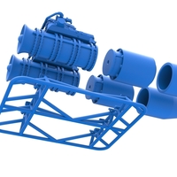 2 Jet engines on the frame Scale 1:25 - Thumbnail 16