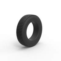 Semi truck tire 12 Scale 1:25 - Thumbnail 2