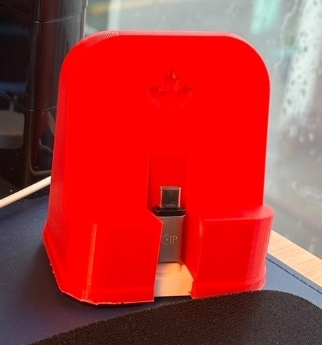 Maple Leaf iPhone Charger Stand 3D Print 555103