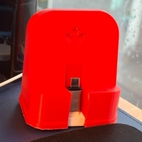 Small Maple Leaf iPhone Charger Stand 3D Printing 555103