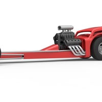 Front engine old school dragster with shell V8 Scale 1:25 - Thumbnail 2