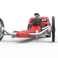 Front engine old school dragster with shell V8 Scale 1:25 - Thumbnail 5