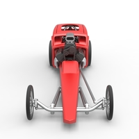 Front engine old school dragster with shell V8 Scale 1:25 - Thumbnail 7