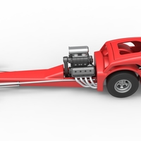 Front engine old school dragster with shell V8 Scale 1:25 - Thumbnail 9