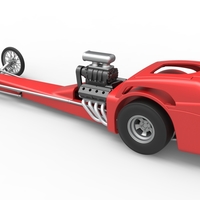 Front engine old school dragster with shell V8 Scale 1:25 - Thumbnail 11