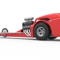 Front engine old school dragster with shell V8 Scale 1:25 - Thumbnail 12