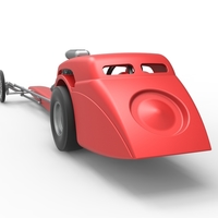 Front engine old school dragster with shell V8 Scale 1:25 - Thumbnail 13