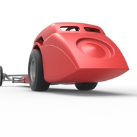 Front engine old school dragster with shell V8 Scale 1:25 - Thumbnail 14