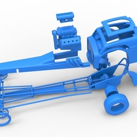 Front engine old school dragster with shell V8 Scale 1:25 - Thumbnail 18