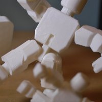 Small Action Figure - Open Source - snaps together - prints without su 3D Printing 55518