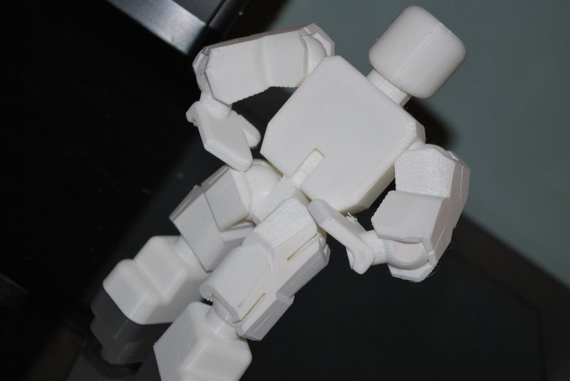 Action Figure - Open Source - snaps together - prints without su - Pinshape