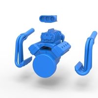 Engine for Vintage Monster tank 1:25 - Thumbnail 13