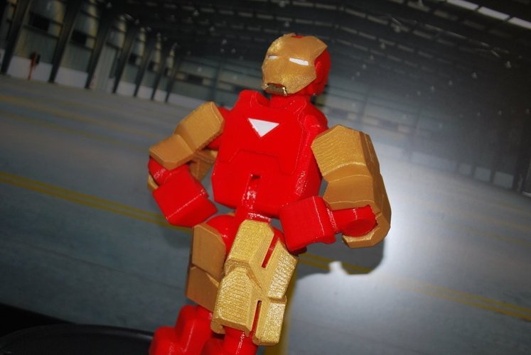 Iron Man - MARK VI Suit - Fully Posable - no supports 3D Print 55523