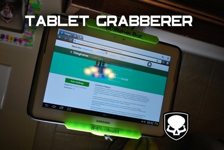 Counter Top Tablet Grabberer - Super Solid & Super Simple - work