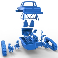 Fun Short Monster tank Scale 1:25 - Thumbnail 25