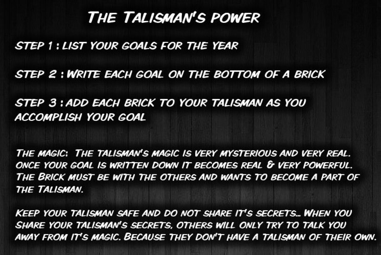 The Talisman - Unleash the power of the Talisman 3D Print 55552