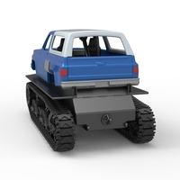 Vintage Monster tank Version 2 Scale 1:25 - Thumbnail 14