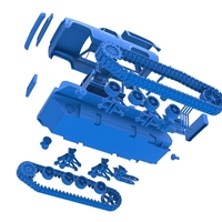 Vintage Monster tank Version 2 Scale 1:25 - Thumbnail 19