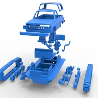 Vintage Monster tank Version 2 Scale 1:25 - Thumbnail 21