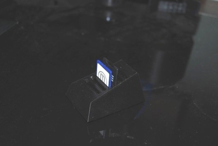SD Card Holder - A Deskworthy Design 3D Print 55558