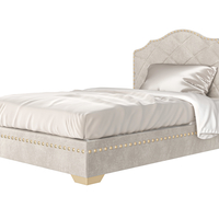 Luxe gold upholstered bed - Thumbnail 2