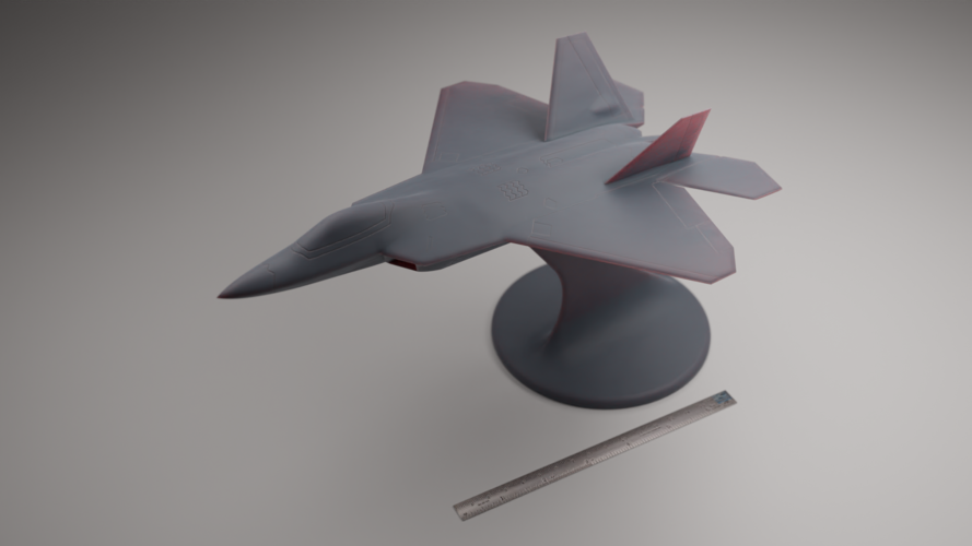 F-22 RAPTOR STEALTH TACTICAL FIGHTER AIRCRAFT 3D Print 555769