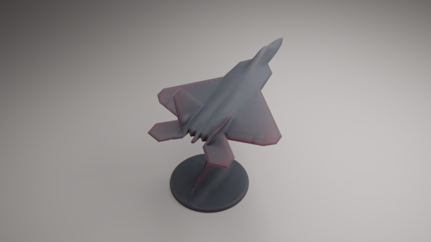 F-22 RAPTOR STEALTH TACTICAL FIGHTER AIRCRAFT 3D Print 555772